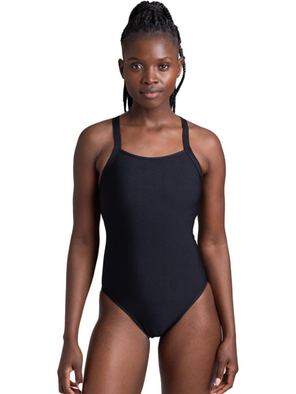 Athletic One Piece Swimsuit with Shelf Bra for Women's Training & Fitness